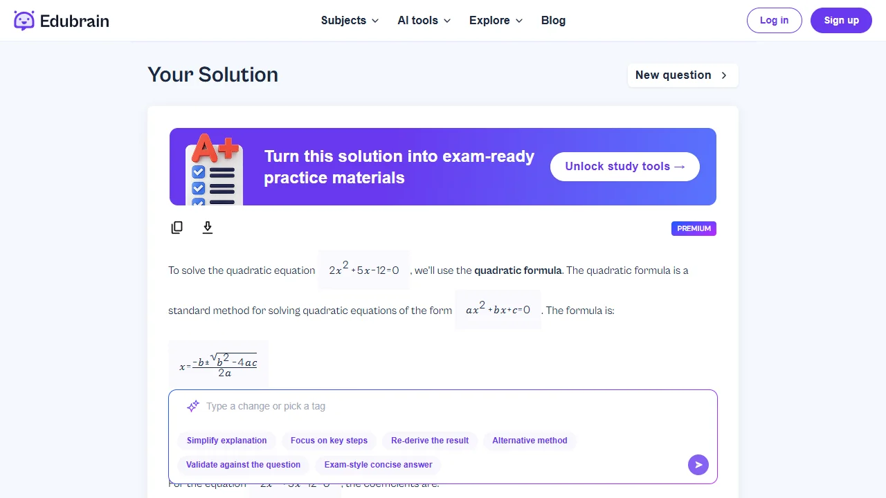 Edubrain hands-on test result