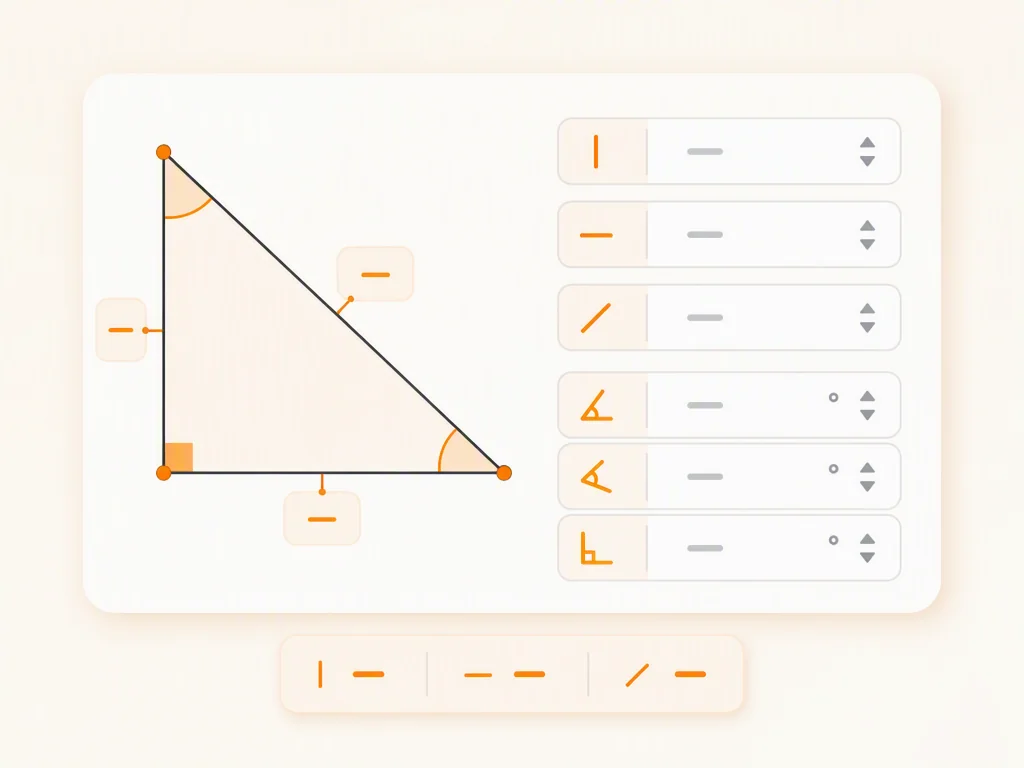 Geometry calculator showing an input panel with shape values and a result summary for area and volume.