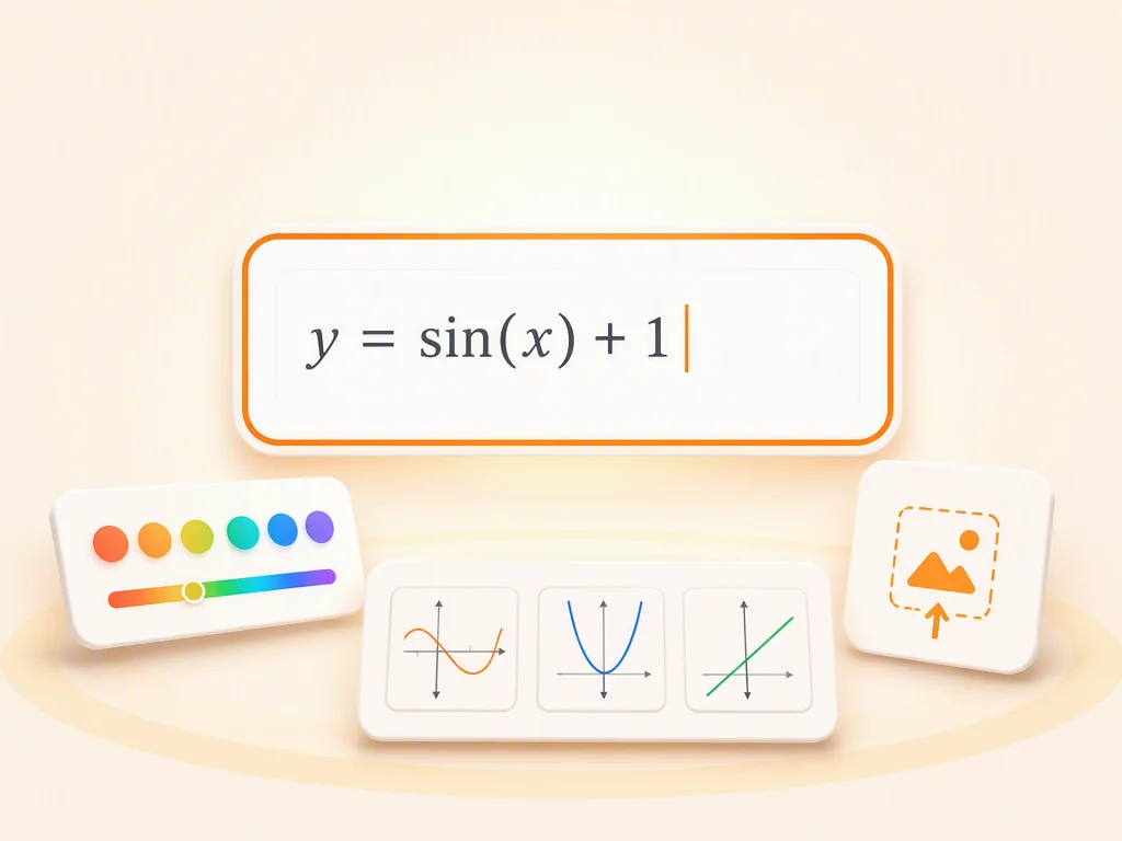 Free online graphing calculator interface with function input and graph plotting tools